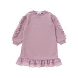 【店舗限定】裏毛チュールフリルワンピース(95~150cm) | BeBe Petits Pois Vert | 詳細画像6 