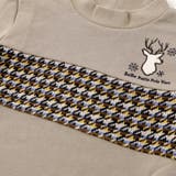 【店舗限定】【お揃い】裏毛×ノルディック切り替えワンピース(95~150cm) | BeBe Petits Pois Vert | 詳細画像10 