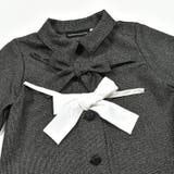 【お揃い】リボン付きチェック無地フォーマルスーツ上下セット(110~130cm) | BeBe Petits Pois Vert | 詳細画像13 