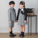 【店舗限定】ファンシーヤーンジャケット＋格子柄ジャンパースカート セット(110… | BeBe Petits Pois Vert | 詳細画像7 