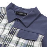 チェック&無地切り替え半袖シャツ+ハーフパンツセットアップ(95~150cm) | BeBe Petits Pois Vert | 詳細画像11