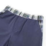 チェック&無地切り替え半袖シャツ+ハーフパンツセットアップ(95~150cm) | BeBe Petits Pois Vert | 詳細画像15