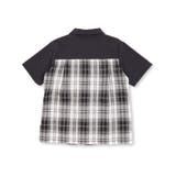 チェック&無地切り替え半袖シャツ+ハーフパンツセットアップ(95~150cm) | BeBe Petits Pois Vert | 詳細画像22