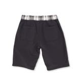 チェック&無地切り替え半袖シャツ+ハーフパンツセットアップ(95~150cm) | BeBe Petits Pois Vert | 詳細画像23
