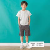 ワッフル×天竺ワッペン半袖Tシャツ+ショートパンツセットアップ | BeBe Petits Pois Vert | 詳細画像2
