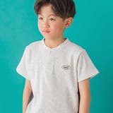ワッフル×天竺ワッペン半袖Tシャツ+ショートパンツセットアップ | BeBe Petits Pois Vert | 詳細画像4