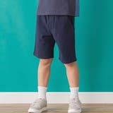 ワッフル×天竺ワッペン半袖Tシャツ+ショートパンツセットアップ | BeBe Petits Pois Vert | 詳細画像7