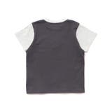 ワッフル×天竺ワッペン半袖Tシャツ+ショートパンツセットアップ | BeBe Petits Pois Vert | 詳細画像9