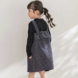 【店舗限定】花柄コールテンジャンパースカート＋長袖リブトップスセット(95~15… | BeBe Petits Pois Vert | 詳細画像4 