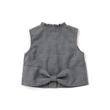 【店舗限定】型押し花柄ベスト+ショートパンツセットアップ(95~150cm) | BeBe Petits Pois Vert | 詳細画像11