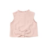 【店舗限定】型押し花柄ベスト+ショートパンツセットアップ(95~150cm) | BeBe Petits Pois Vert | 詳細画像8