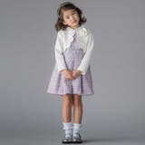 ボレロ＋ジャンパースカート＋ブラウス3点セットアンサンブル | BeBe Petits Pois Vert | 詳細画像6 