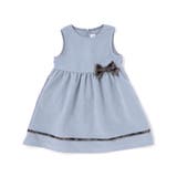 【店舗限定】チェック柄リボンジャンパースカート(95~150cm) | BeBe Petits Pois Vert | 詳細画像5 