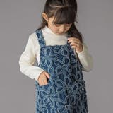 【店舗限定】花柄フリンジデニムジャンパースカート(95~150cm) | BeBe Petits Pois Vert | 詳細画像3 