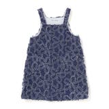 【店舗限定】花柄フリンジデニムジャンパースカート(95~150cm) | BeBe Petits Pois Vert | 詳細画像4 