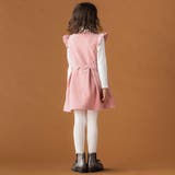 【店舗限定】【お揃い】起毛ジャガードスカラップジャンパースカート(95~150c… | BeBe Petits Pois Vert | 詳細画像3 