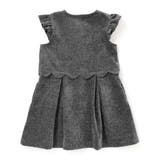 【店舗限定】【お揃い】起毛ジャガードスカラップジャンパースカート(95~150c… | BeBe Petits Pois Vert | 詳細画像7 