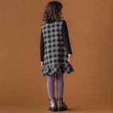 【店舗限定】チェックデニムジャンパースカート(95~150cm) | BeBe Petits Pois Vert | 詳細画像4