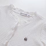 【店舗限定】格子編みカットソーフリル半袖ボレロ(95~150cm) | BeBe Petits Pois Vert | 詳細画像14