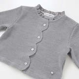 【店舗限定】スカラップニットカーディガン(95~160cm) | BeBe Petits Pois Vert | 詳細画像12 