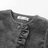 【店舗限定】【お揃い】起毛ジャガードフリルショートジャケット(95~150cm) | BeBe Petits Pois Vert | 詳細画像10 