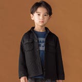 【店舗限定】ジグザグキルトジャガードシャツジャケット(95~150cm) | BeBe Petits Pois Vert | 詳細画像1 