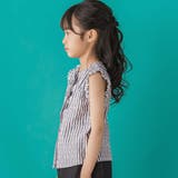 【店舗限定】ドビードットストライプノースリーブブラウス(95~150cm) | BeBe Petits Pois Vert | 詳細画像4 