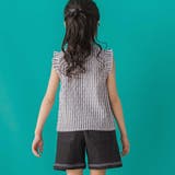 【店舗限定】ドビードットストライプノースリーブブラウス(95~150cm) | BeBe Petits Pois Vert | 詳細画像5 