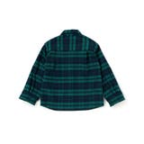 【店舗限定】【お揃い】チェックフラップポケット長袖シャツ(95~150cm) | BeBe Petits Pois Vert | 詳細画像14 