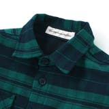 【店舗限定】【お揃い】チェックフラップポケット長袖シャツ(95~150cm) | BeBe Petits Pois Vert | 詳細画像15 