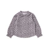 グレー系 | 【店舗限定】すずらん花柄ネルブラウス(95~150cm) | BeBe Petits Pois Vert