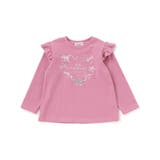 【店舗限定】ハートリボンプリント裏毛長袖トレーナー(95~150cm) | BeBe Petits Pois Vert | 詳細画像15