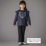 【店舗限定】ハートリボンプリント裏毛長袖トレーナー(95~150cm) | BeBe Petits Pois Vert | 詳細画像2