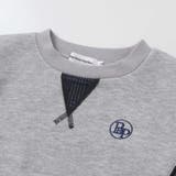 【店舗限定】【お揃い】カノコボンディングチェックジャガード切り替えトレーナー(9… | BeBe Petits Pois Vert | 詳細画像14 