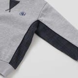 【店舗限定】【お揃い】カノコボンディングチェックジャガード切り替えトレーナー(9… | BeBe Petits Pois Vert | 詳細画像16 