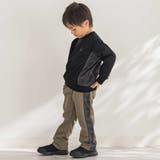 【店舗限定】【お揃い】カノコボンディングチェックジャガード切り替えトレーナー(9… | BeBe Petits Pois Vert | 詳細画像5 