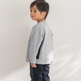 【店舗限定】【お揃い】カノコボンディングチェックジャガード切り替えトレーナー(9… | BeBe Petits Pois Vert | 詳細画像8 