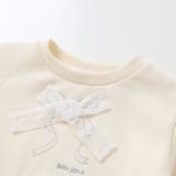 【店舗限定】裏毛ジャガード切り替えリボントレーナー(95~150cm) | BeBe Petits Pois Vert | 詳細画像11