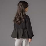 【店舗限定】裏毛ジャガード切り替えリボントレーナー(95~150cm) | BeBe Petits Pois Vert | 詳細画像4