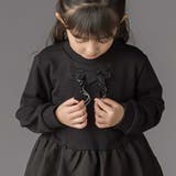 【店舗限定】裏毛ジャガード切り替えリボントレーナー(95~150cm) | BeBe Petits Pois Vert | 詳細画像5