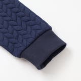 【店舗限定】裏毛×袖キルトジャガードトレーナー(95~160cm) | BeBe Petits Pois Vert | 詳細画像15 