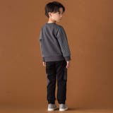 【店舗限定】裏毛×袖キルトジャガードトレーナー(95~160cm) | BeBe Petits Pois Vert | 詳細画像3 