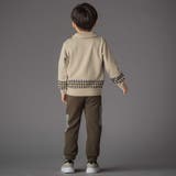 ショールカラー裏毛×ノルディック切り替えトレーナー | BeBe Petits Pois Vert | 詳細画像3