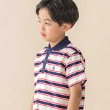 【お揃い】マルチボーダー半袖ポロシャツ(95~150cm) | BeBe Petits Pois Vert | 詳細画像3 