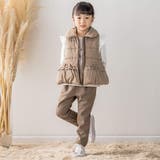 【店舗限定】ダンボールニットウエストリボンパンツ(95~150cm) | BeBe Petits Pois Vert | 詳細画像5 