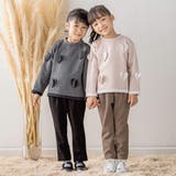 【店舗限定】ダンボールニットウエストリボンパンツ(95~150cm) | BeBe Petits Pois Vert | 詳細画像8 