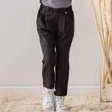 ブラック | 【店舗限定】ダンボールニットウエストリボンパンツ(95~150cm) | BeBe Petits Pois Vert