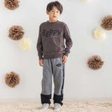 【店舗限定】裏毛配色ロングパンツ(95~150cm) | BeBe Petits Pois Vert | 詳細画像3 