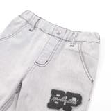 サガラ刺しゅうワッペン付きデニムロングパンツ(95~150cm) | BeBe Petits Pois Vert | 詳細画像15 