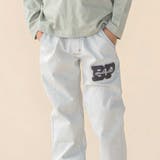サガラ刺しゅうワッペン付きデニムロングパンツ(95~150cm) | BeBe Petits Pois Vert | 詳細画像7 